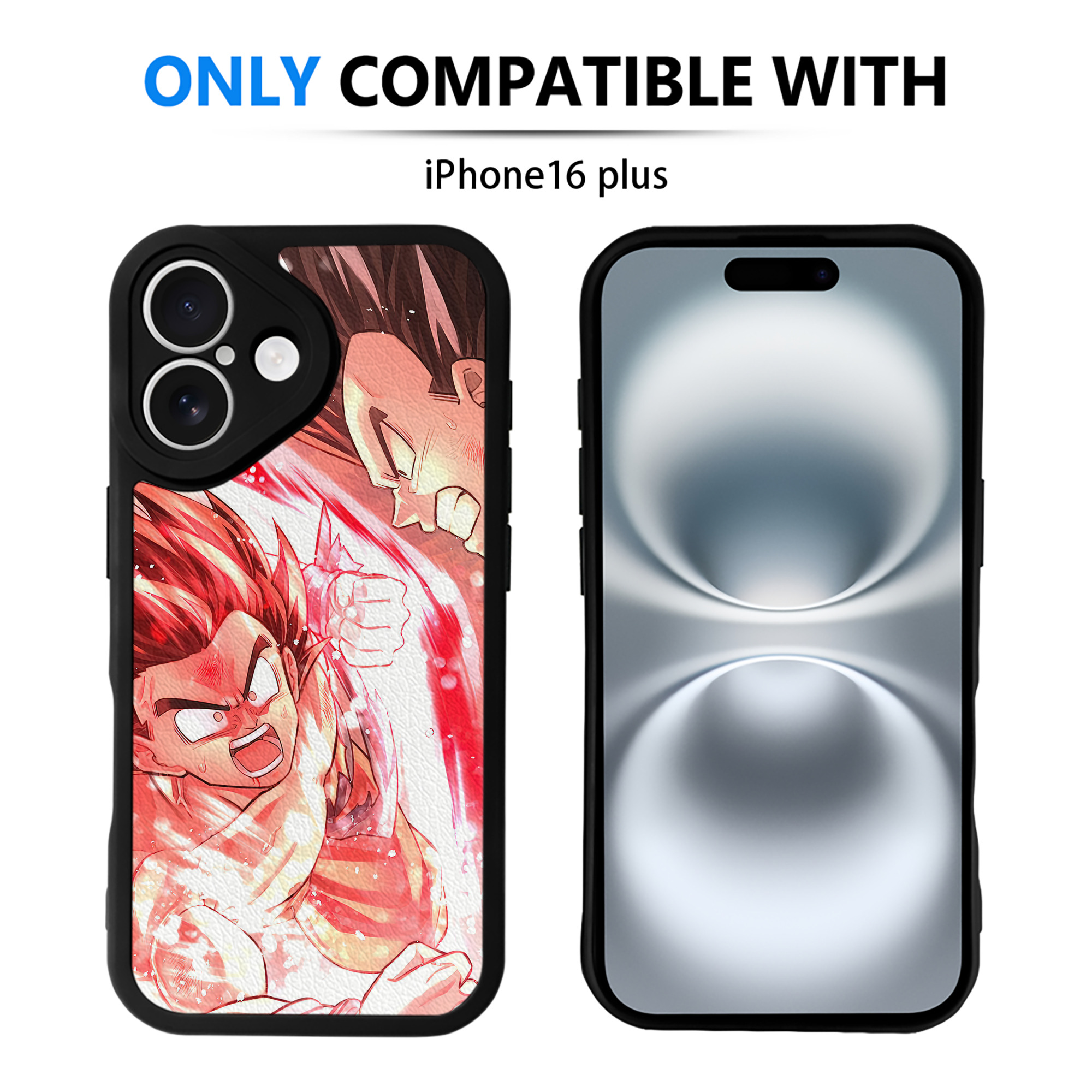 （画像用） ドラゴンボール DRAGON BALL 【iPhone 16シリーズ対応】シリコンスマホケース（レザー調） 材質：シリコン